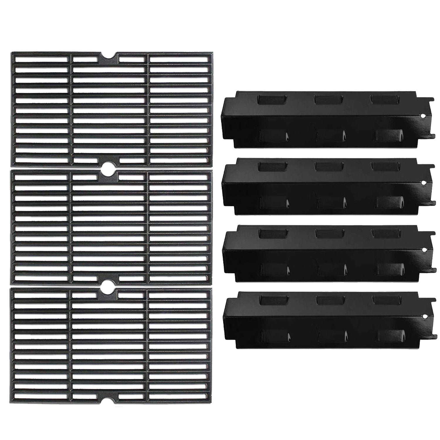 Grill Grates + Heat Plates for Char-Broil 463322613, 463335014, 463338014 etc Grills - Mycitystee