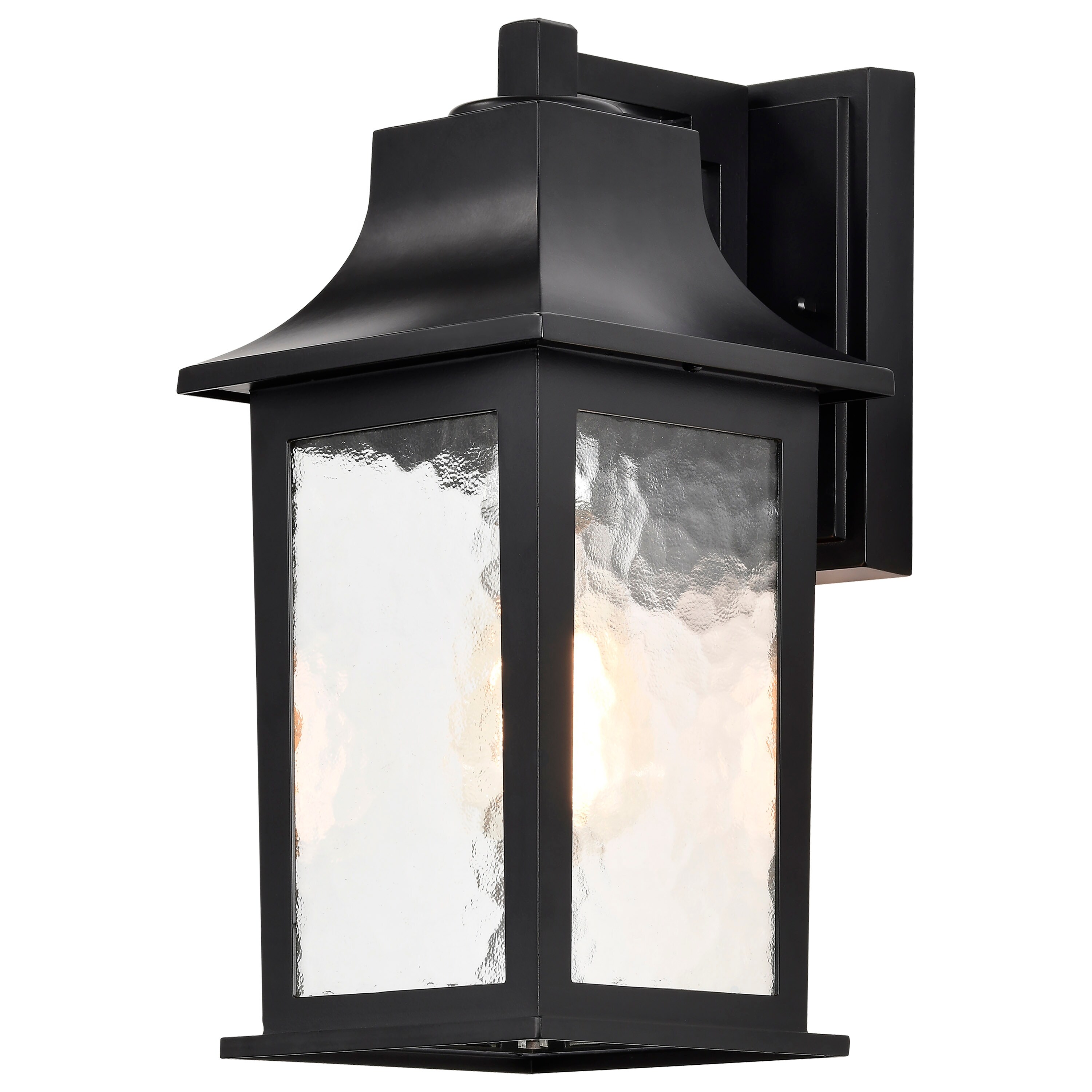 Stillwell Outdoor Small Wall Light Matte Black Finish Clear Water Glass Shopping - The Best Deals on Outdoor Wall Lanterns | 40765005 - Mycitystee