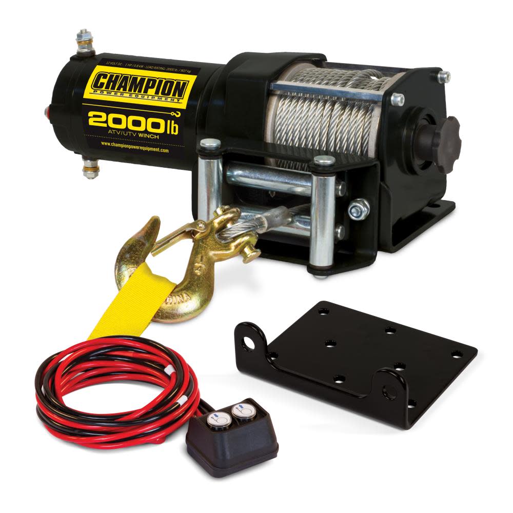 Champion 2000-lb. ATV/UTV Winch Kit - Mycitystee
