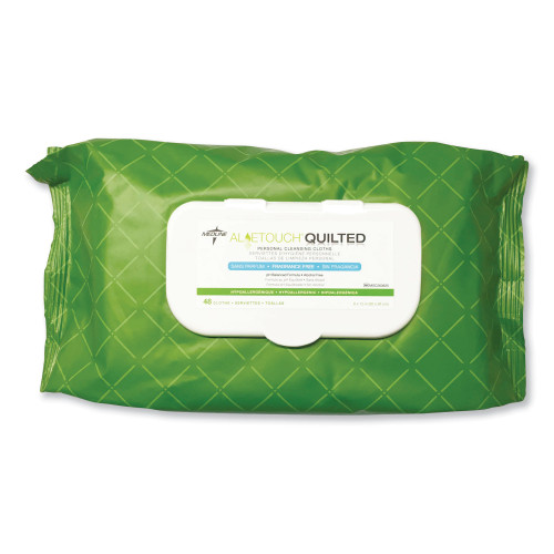 Medline FitRight Select Premium Personal Cleansing Wipes， 8 x 12， 48/Pack (MSC263625) - Mycitystee