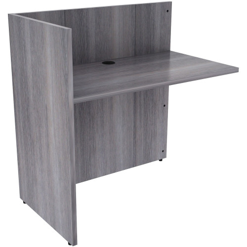 Lorell Weathered Charcoal Laminate Desking (18308) - Mycitystee