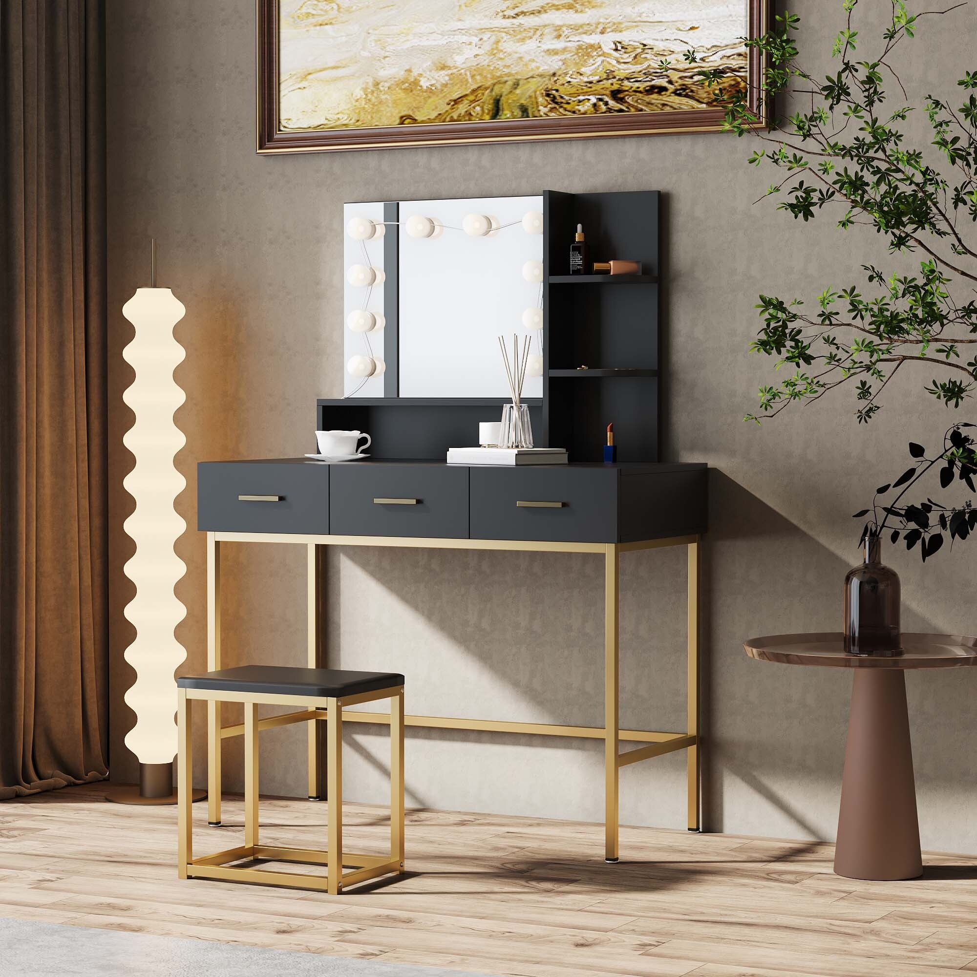 Modern minimalist vanity，large storage space - - 37055242 - Mycitystee