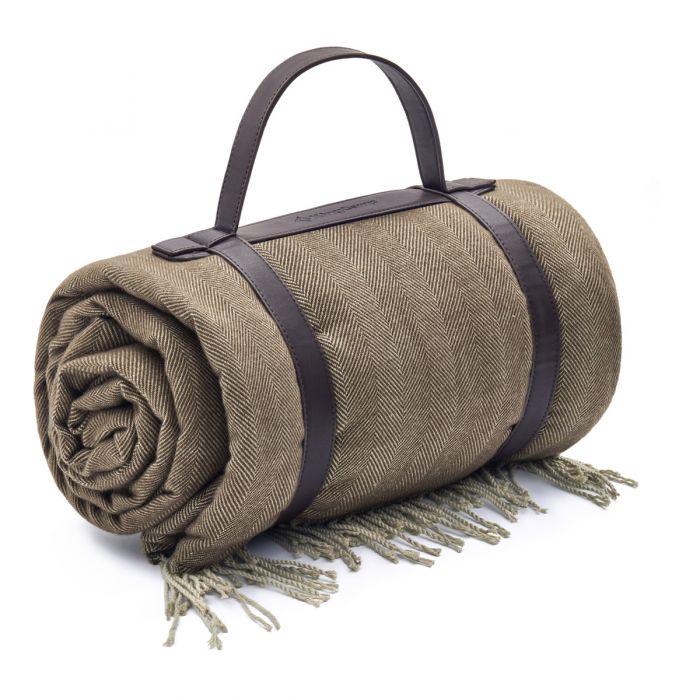 KingCamp Faux Wool Picnic Beach Blanket  Waterproof Backing with PU Handle - Mycitystee