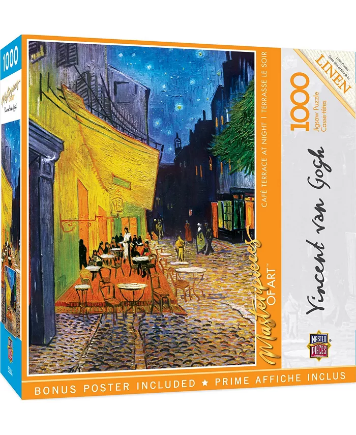 MasterPieces Puzzles MasterPieces 1000 Piece Puzzle - Cafandeacute Terrace at Night - Mycitystee