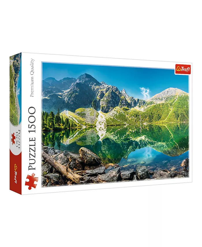 Trefl Red 1500 Piece Puzzle- Morskie Oko Lake， Tatras， Poland - Mycitystee