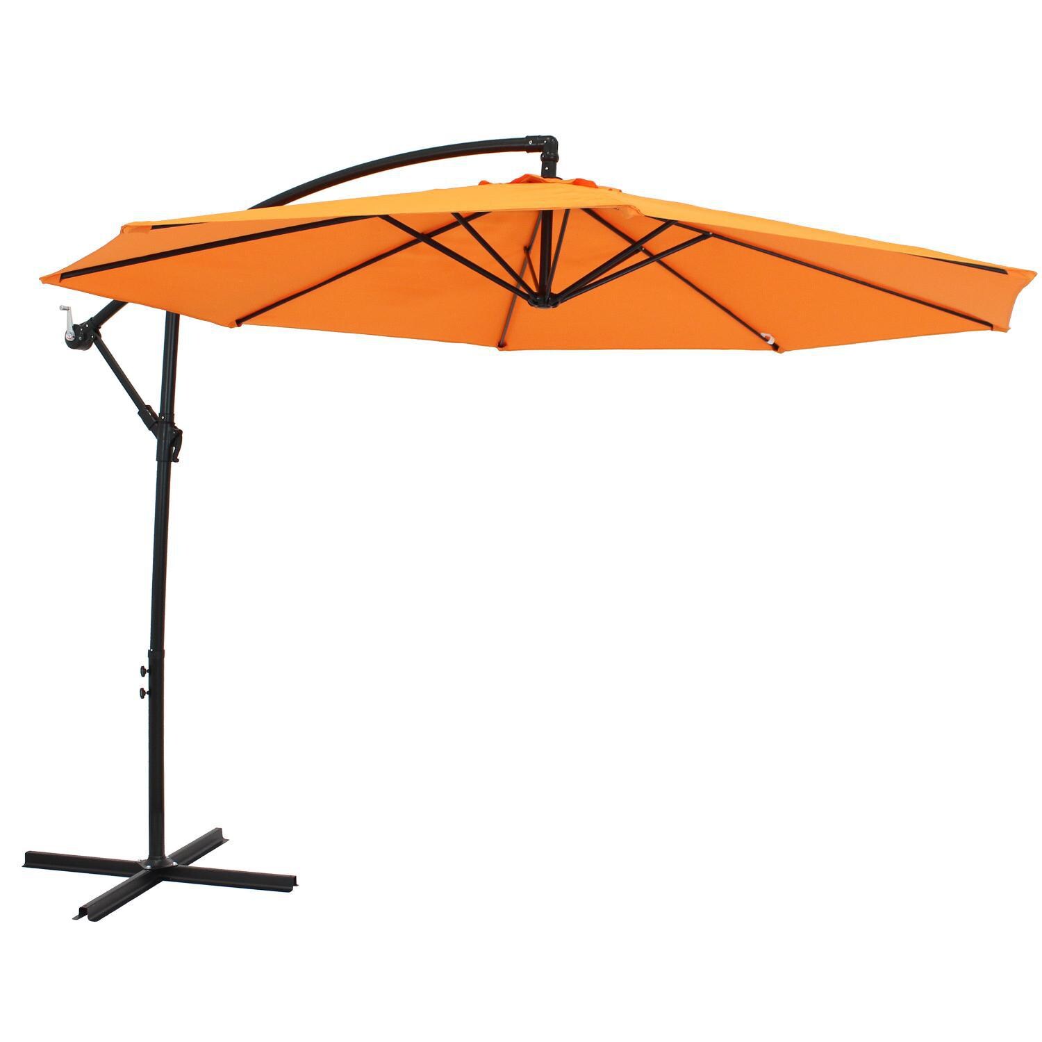 Ultimate Patio 9.5 Ft. Octagonal Aluminum Patio Cantilever Umbrella W/ Crank - Mycitystee