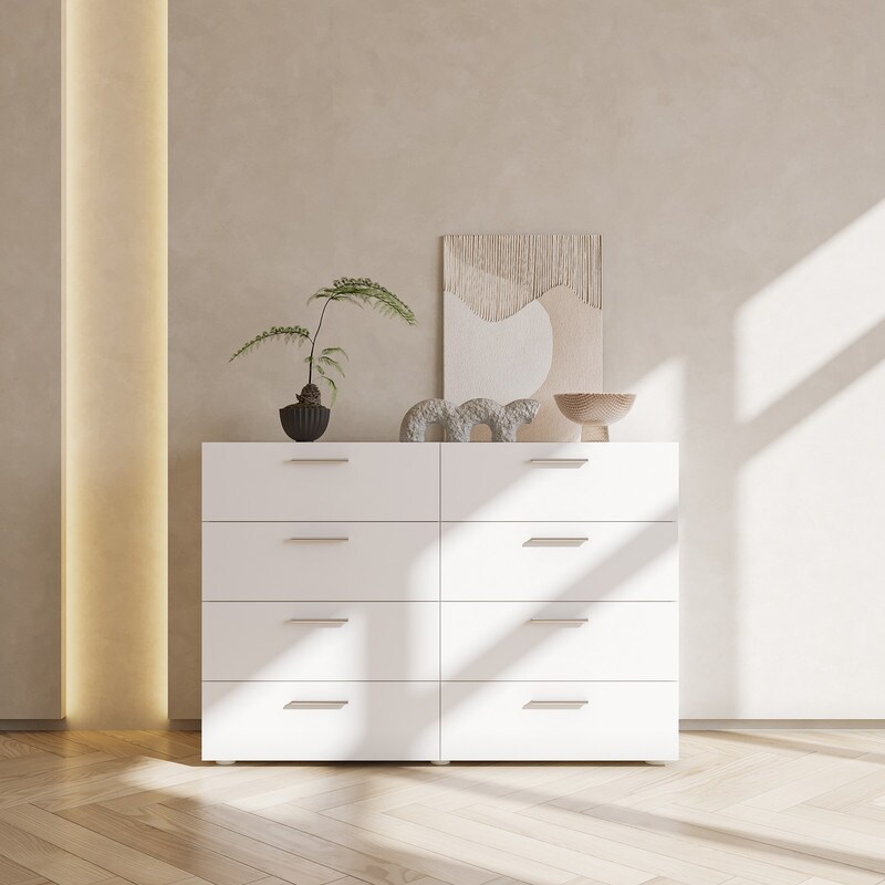 Space-saving 8-Drawer Double Dresser - - 37980604 - Mycitystee