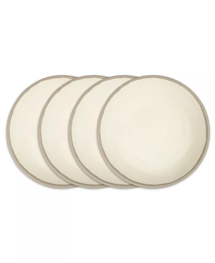 Q Squared Potter Stone Melaboo 4-Pc. Dinner Plate Set - Mycitystee