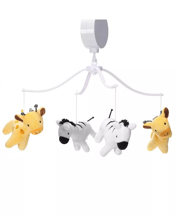 Bedtime Originals Mighty Jungle Animals Giraffe Zebra Musical Baby Crib Mobile - Mycitystee