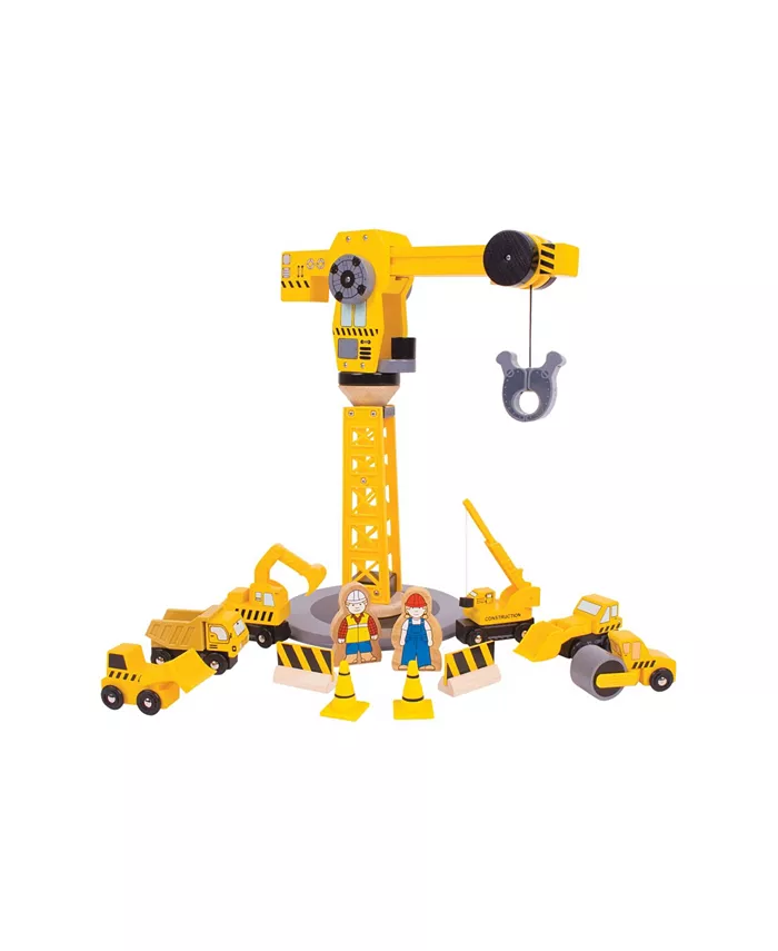 Bigjigs Toys Big Crane Construction Set - Mycitystee