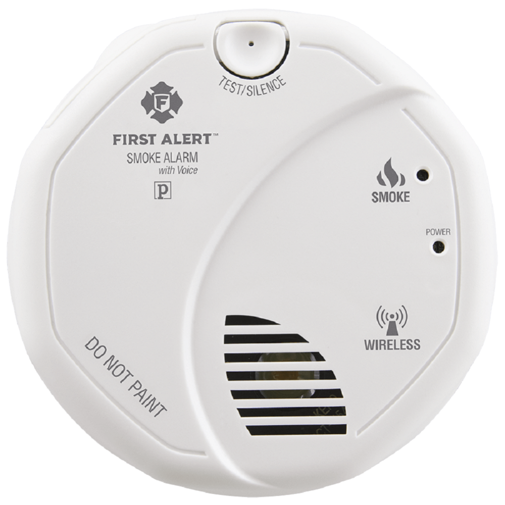 Interconnected Wireless Smoke Alarm with Voice Location, Battery Operated - Mycitystee