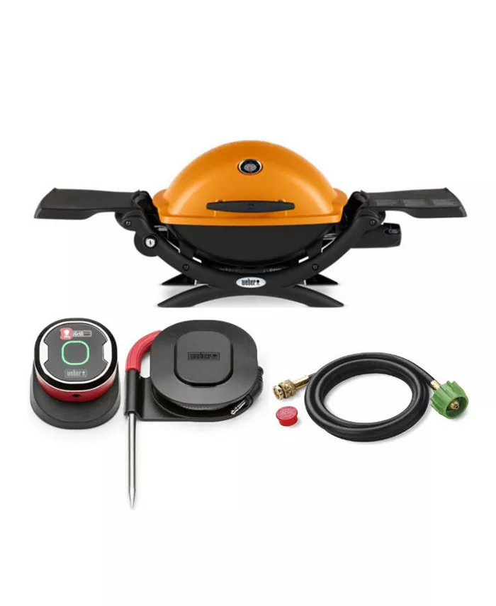Weber Q 1200 Liquid Propane Grill Orange Itech - Mycitystee