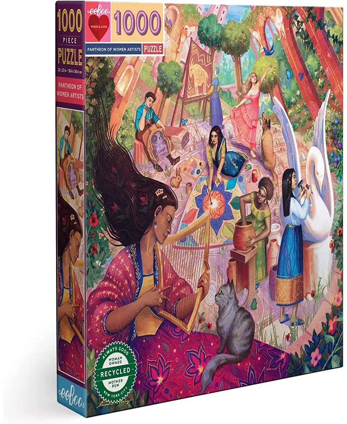 Eeboo Piece and Love Pantheon of Women Artists Adult 1000 Piece Square Puzzle - Mycitystee