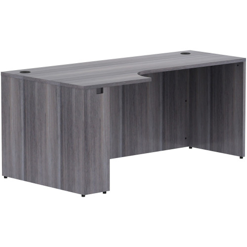 Lorell Weathered Charcoal Laminate Desking (69598) - Mycitystee