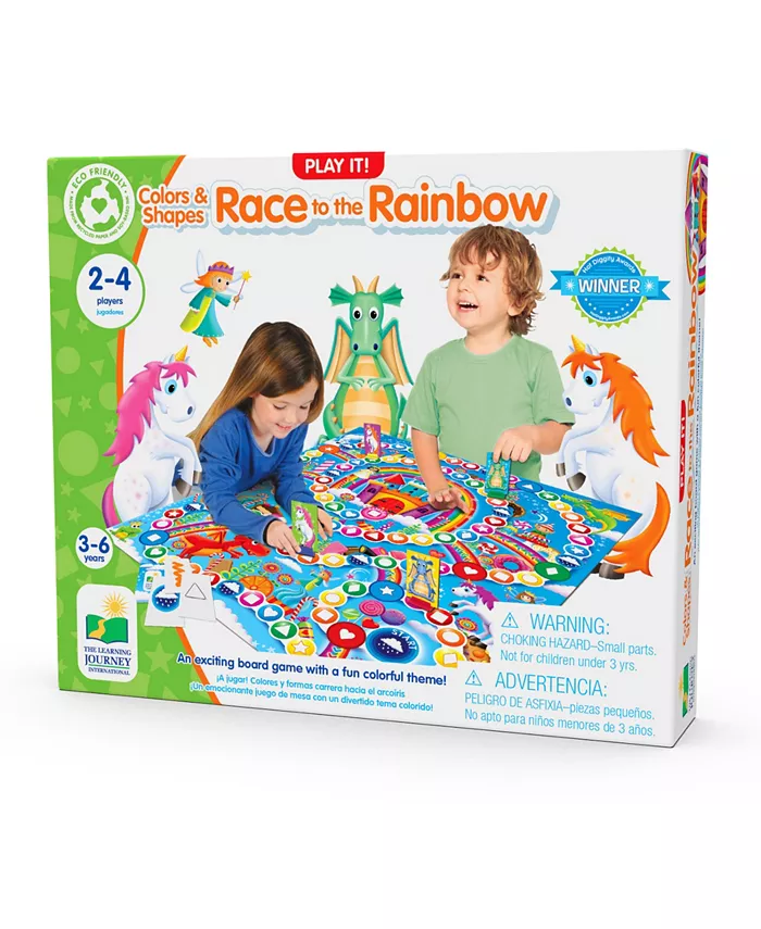 The Learning Journey Play It Colors Shapes Race to The Rainbow， 47 Piece - Mycitystee