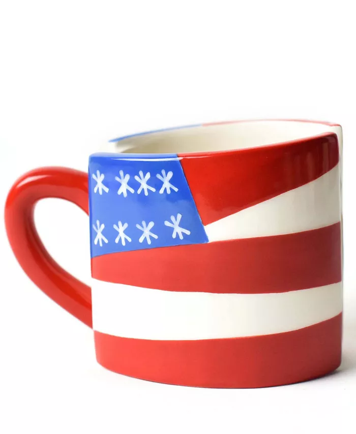 Happy Everything by Laura Johnson Flag Shaped Mug 16 oz - Mycitystee