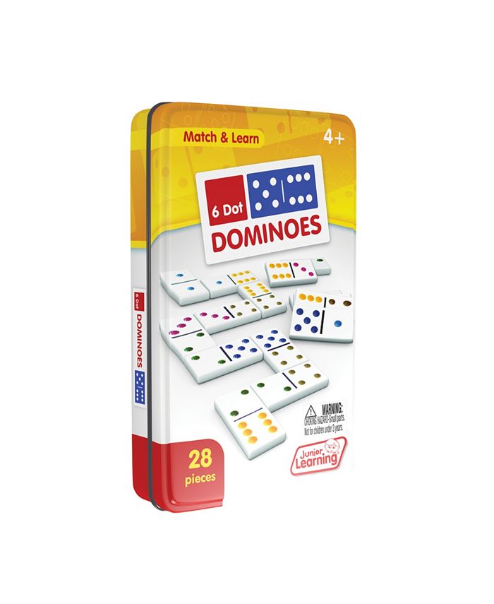 Junior Learning Six Dot Dominoes Match and Learn Educational Learning Game - Mycitystee