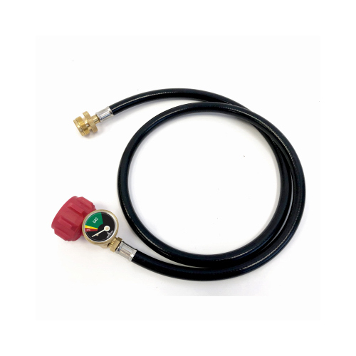 FIREDISC TCG4FTGA Propane Hose Connector， 4 ft L， Black - Mycitystee