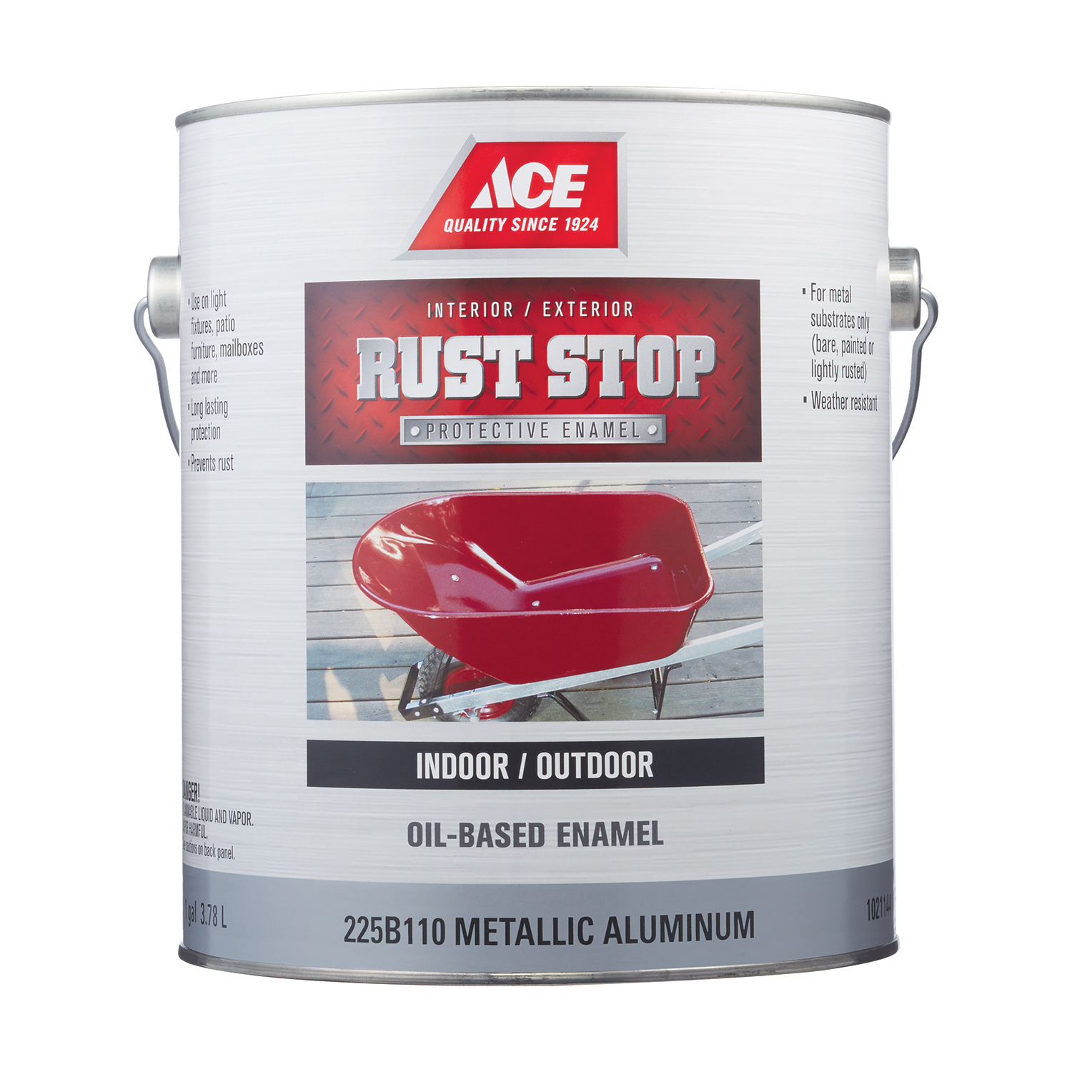 Ace Rust Stop Indoor / Outdoor Aluminum Oil-Based Enamel Rust Preventative Paint 1 gal - Mycitystee