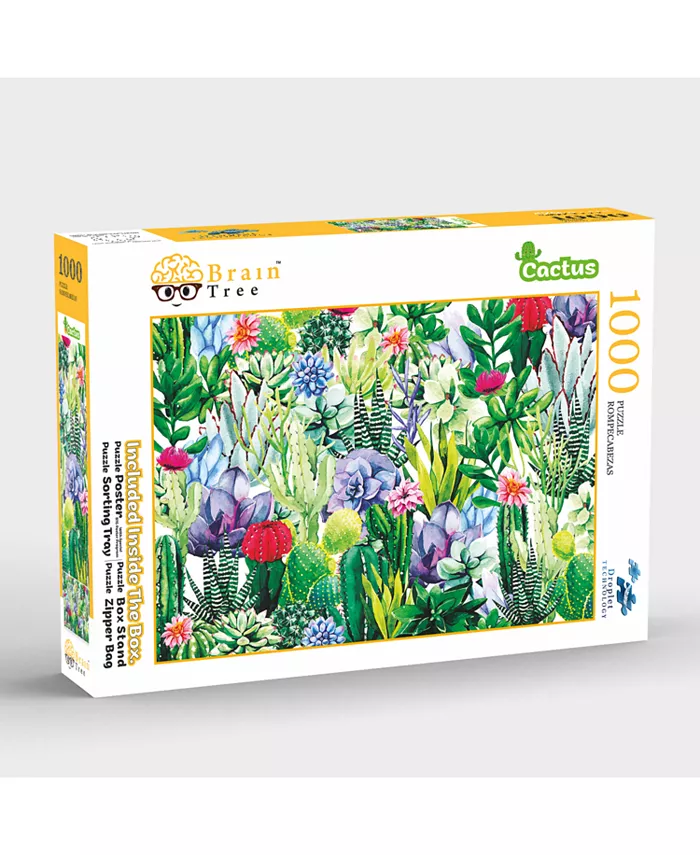 Brain Tree Games Cactus 1000 Piece Jigsaw Puzzle - Mycitystee
