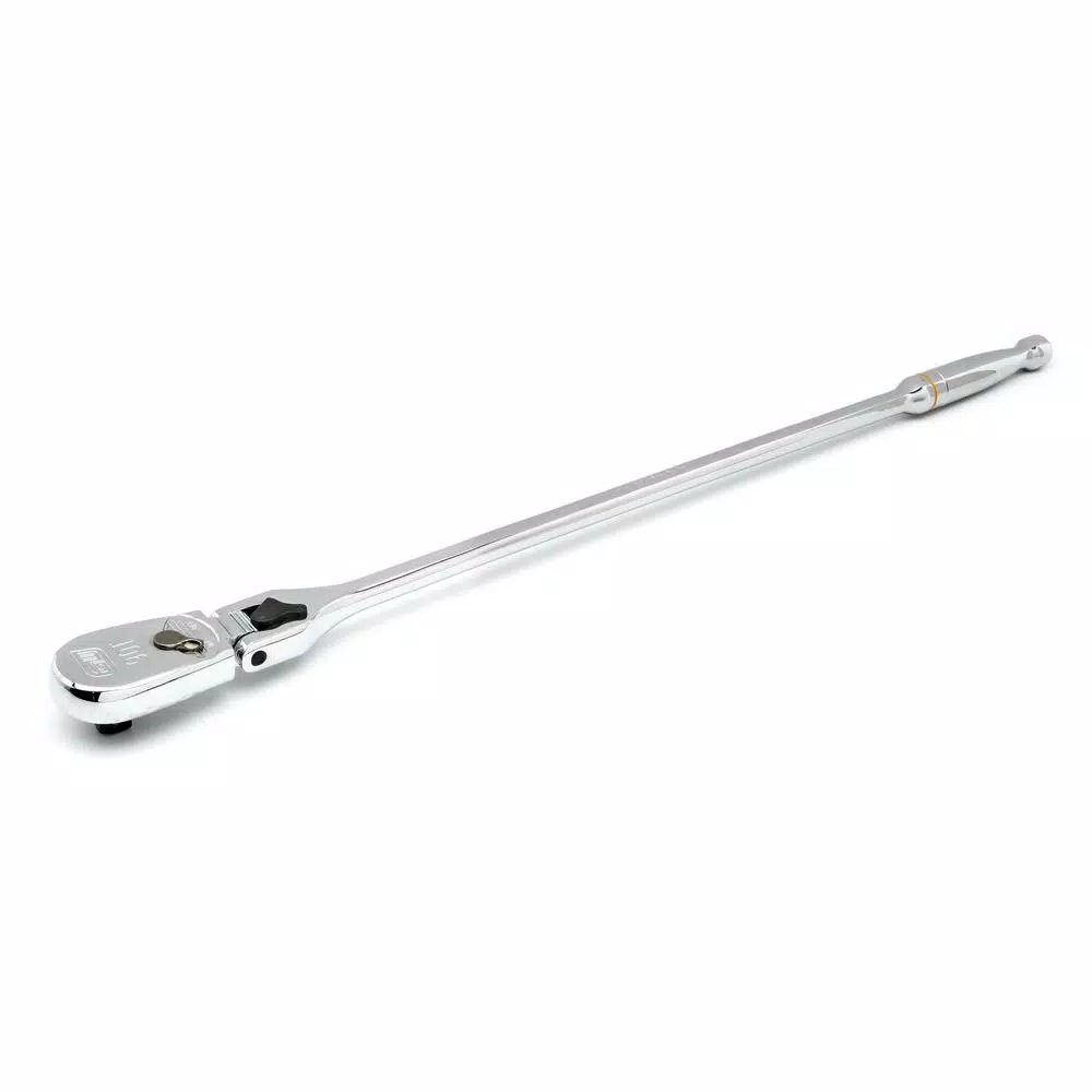 GEARWRENCH 1/2 in. Drive 90-Tooth 24 in. Locking Flex Head Teardrop Ratchet and#8211; XDC Depot - Mycitystee