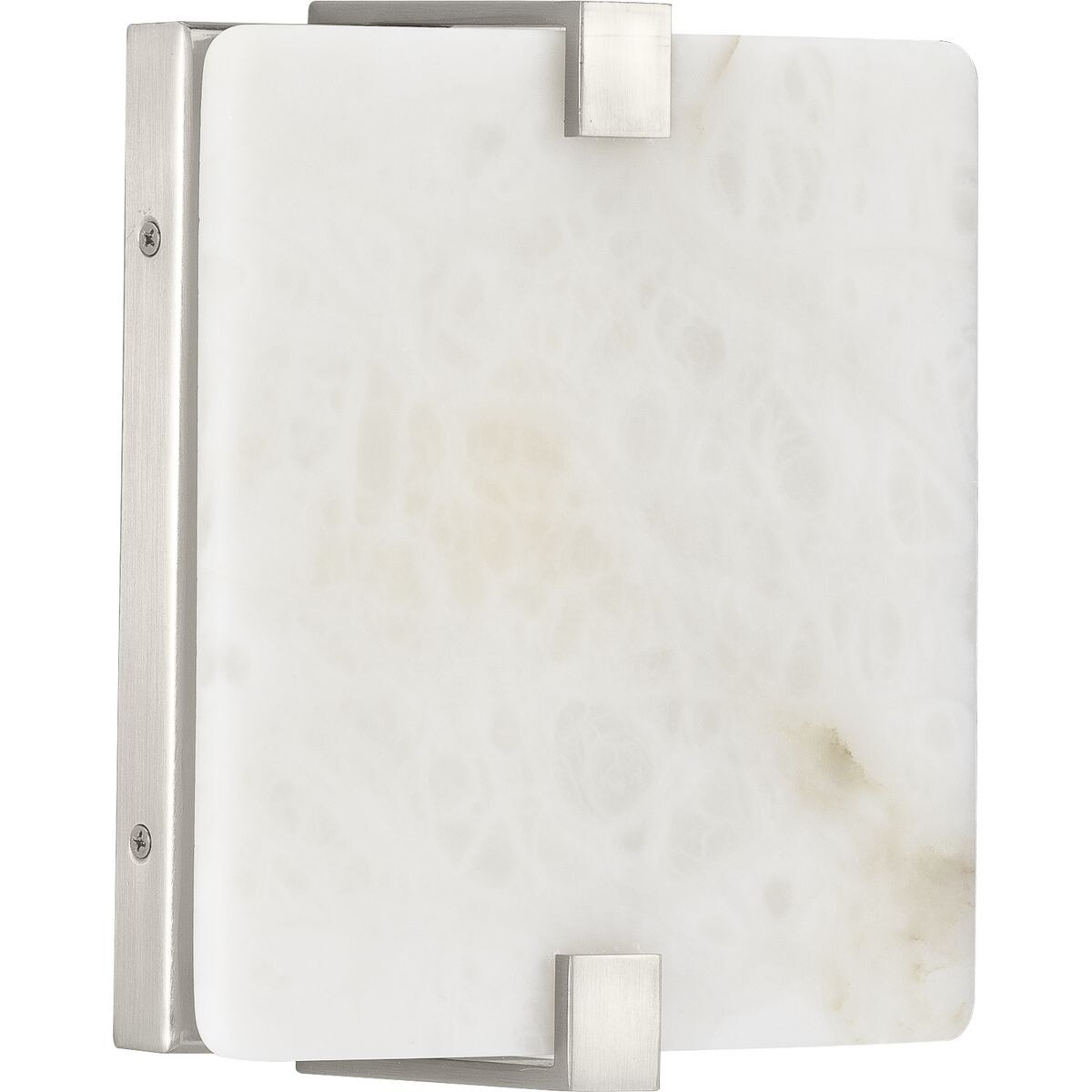 LED Alabaster Stone Brushed Nickel ADA Wall Sconce - 6.500
