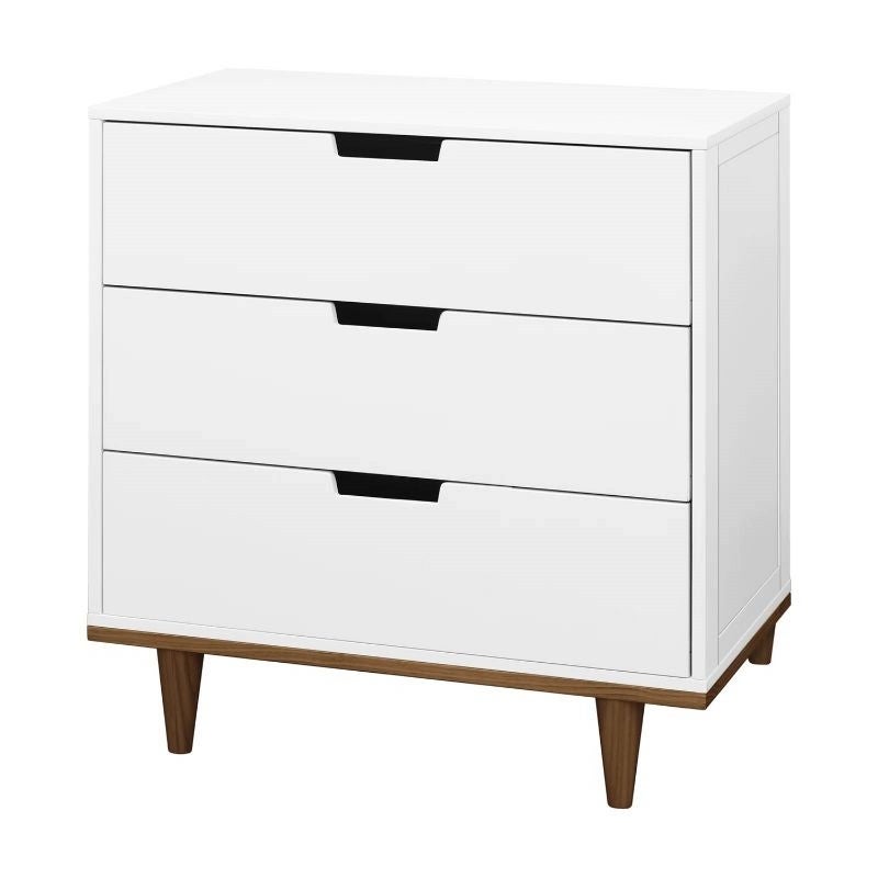Modern Mid-Century Style 3-Drawer/6-Drawer Dresser Chest Wood Finish - - 37159401 - Mycitystee
