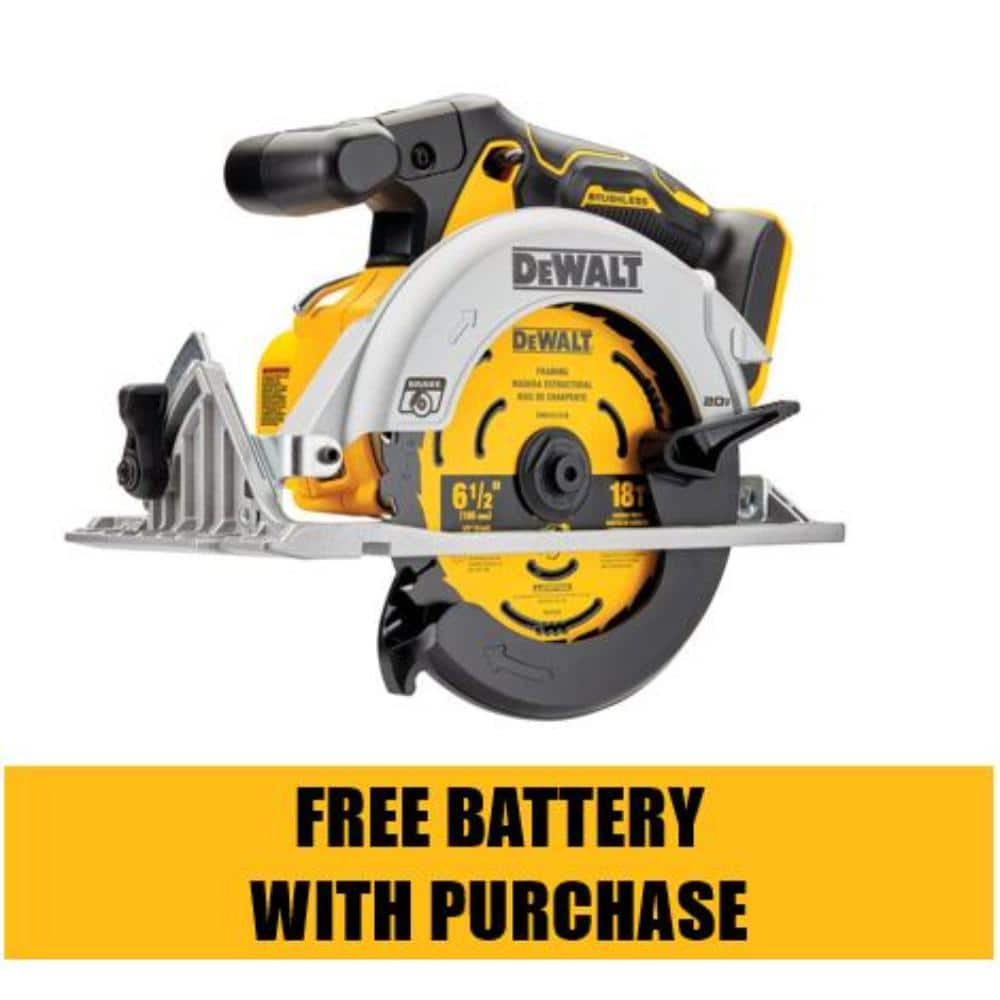 DEWALT 20V MAX Cordless Brushless 6-1/2 in. Circular Saw (Tool Only) DCS565B - Mycitystee