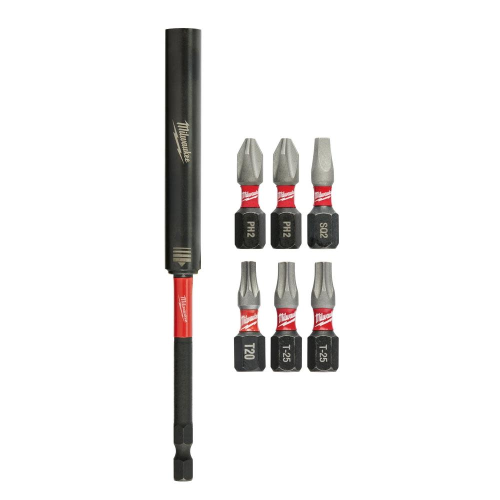 Milwaukee SHOCKWAVE 7-Piece Impact Magnetic Drive Guide Set 48-32-4518 from Milwaukee - Mycitystee