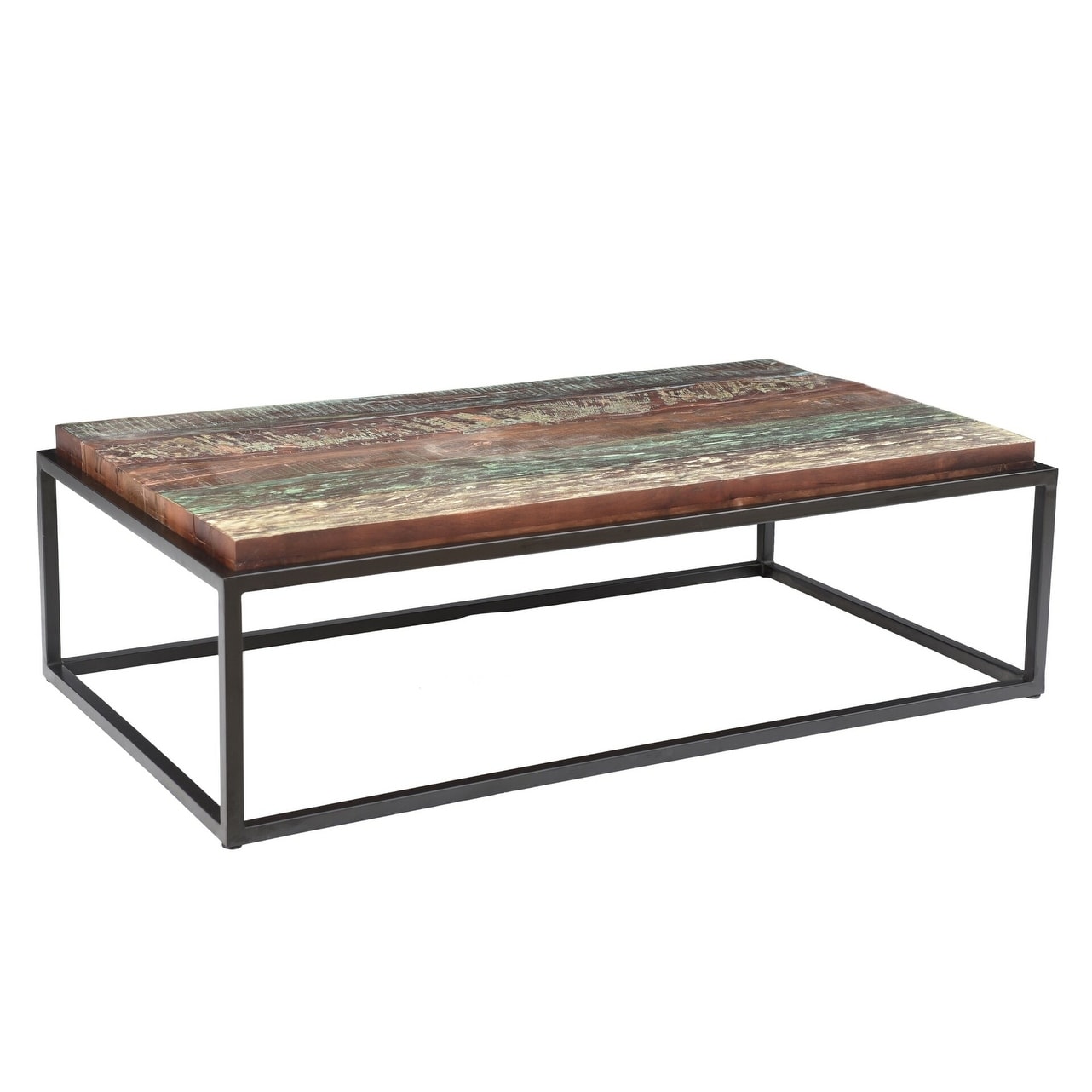 Asam Coffee table with solid reclaimed wood Top - Mycitystee