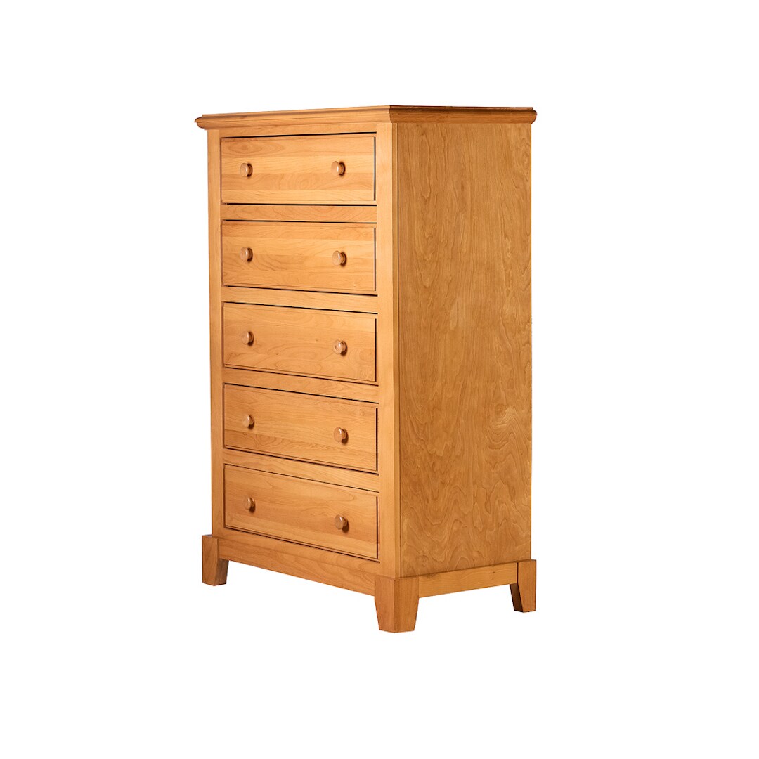 Forest Designs Oak-finish Wood Shaker 5-Drawer Dresser - - 11902205 - Mycitystee