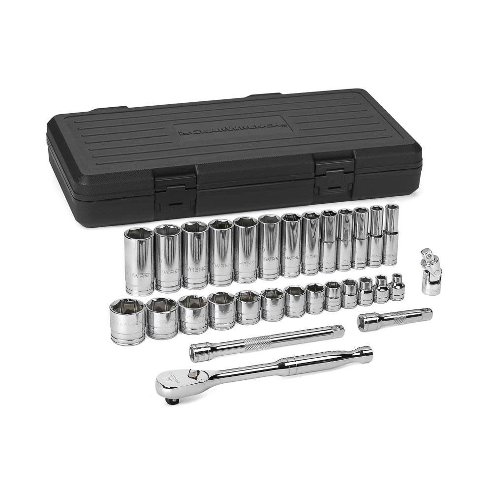 GEARWRENCH Mechanics Tool Set 30 pc. 3/8 In. Drive 6 Point SAE Standard/Deep 80569 from GEARWRENCH - Mycitystee