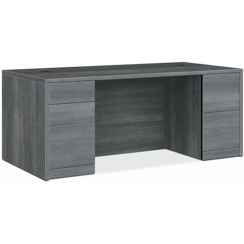 HON 10500 Series Sterling Ash Laminate Desking (105890LS1) - Mycitystee