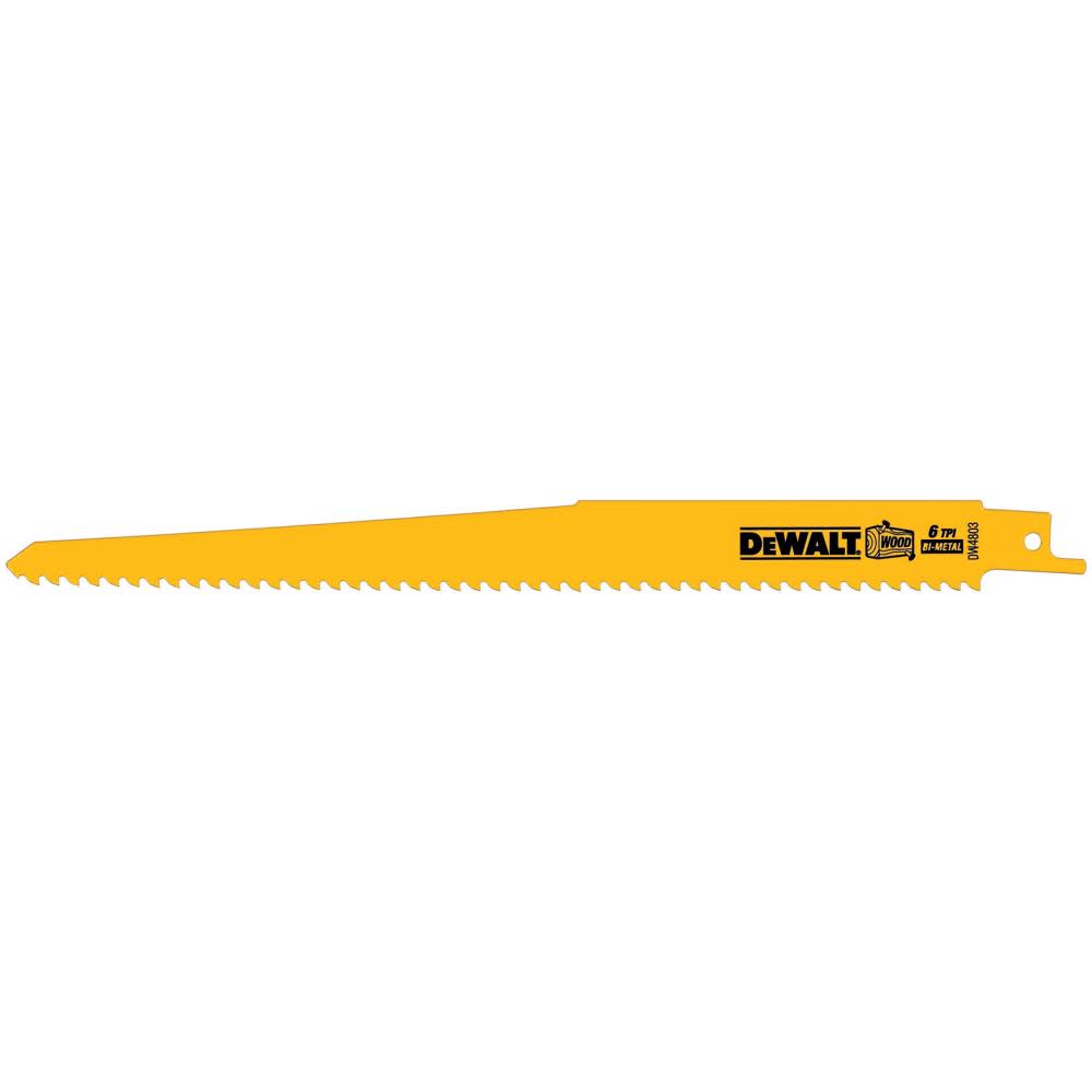 6 In. 6 TPI Reciprocating Saw Blades (5) - Mycitystee