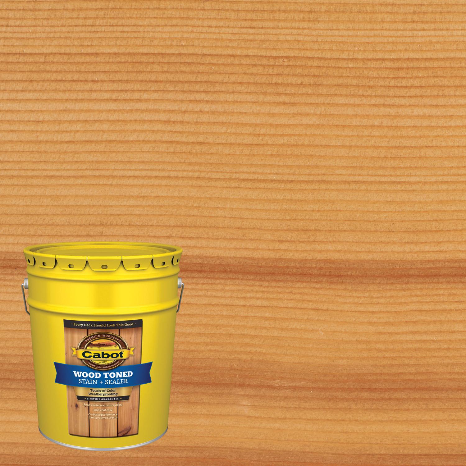 Cabot Wood Toned Transparent Natural Oil-Based Deck and Siding Stain 5 gal - Mycitystee