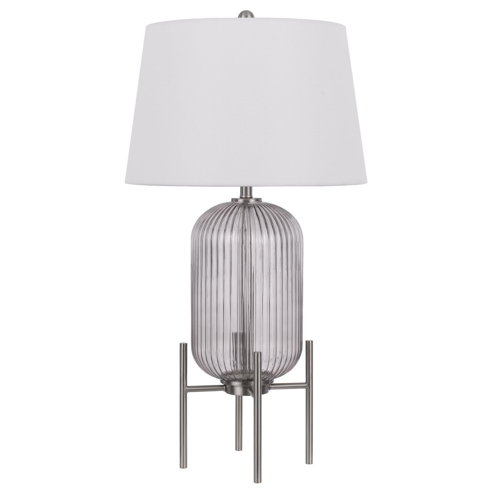 150W 3 way Belleville fluted glass table lamp - Mycitystee