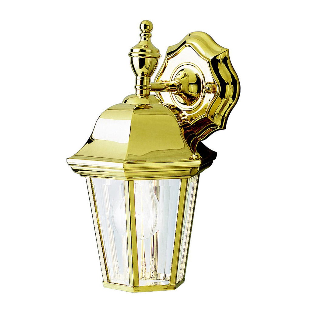 Kichler Lighting Grove Mill Collection 1-light Polished Brass Outdoor Wall Lantern - Mycitystee