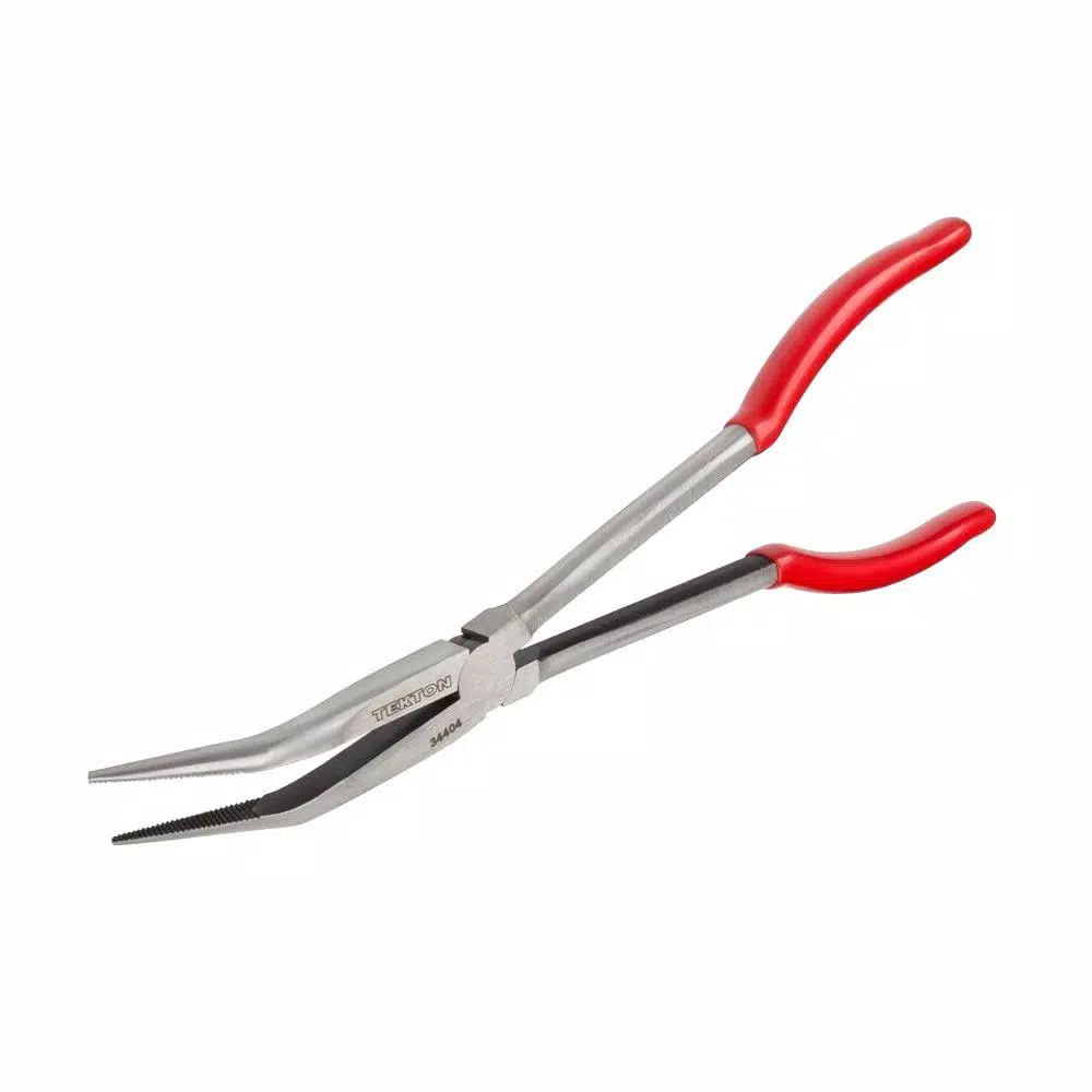TEKTON 11 in. Long Reach 45-Degree Bent Nose Pliers and#8211; XDC Depot - Mycitystee