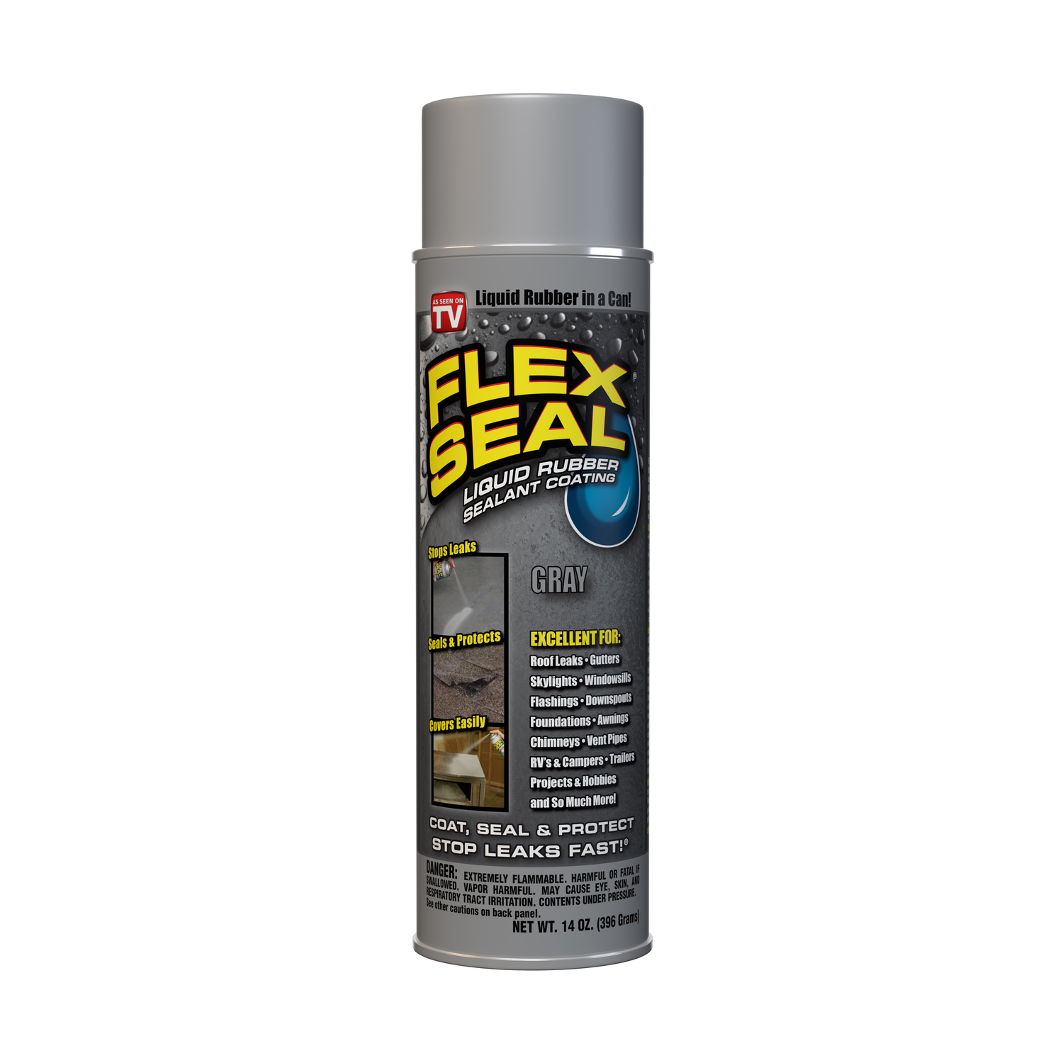 FLEX SEAL Family of Products FLEX SEAL Gray Rubber Spray Sealant 14 oz - Mycitystee
