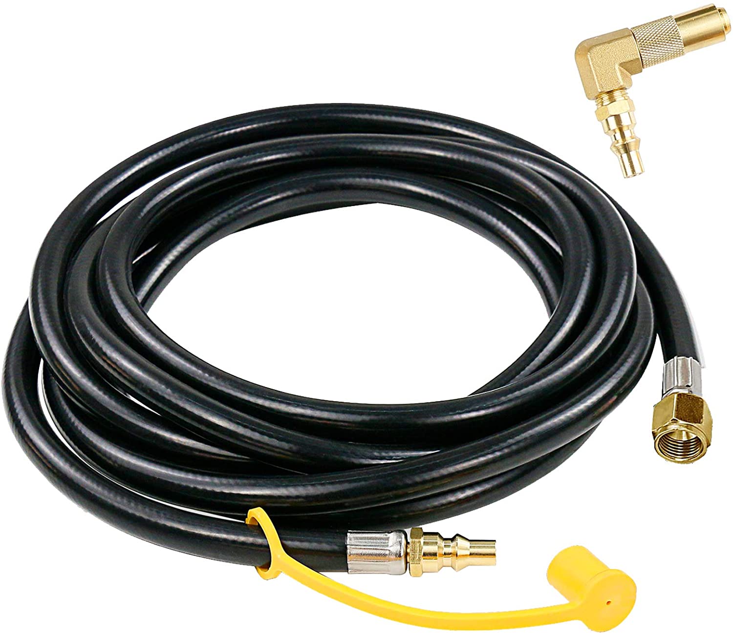 12 Ft Hose 3/8 Female Flare, 1/4 Male Quick Connect fits Blackstone 17, 22 Griddles - Mycitystee
