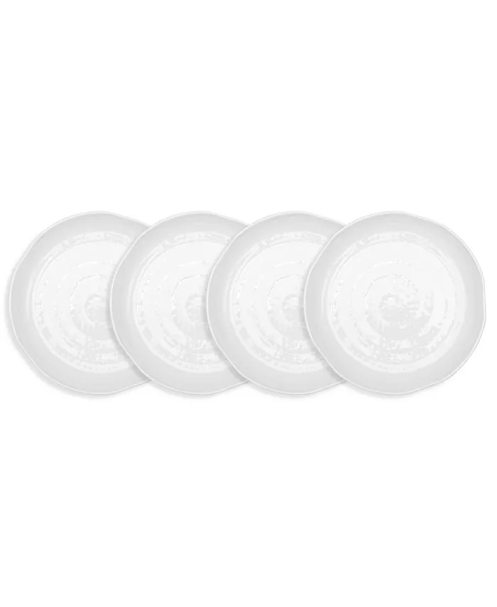 Q Squared Pearl Melamine 4-Pc. Salad Plate Set - Mycitystee