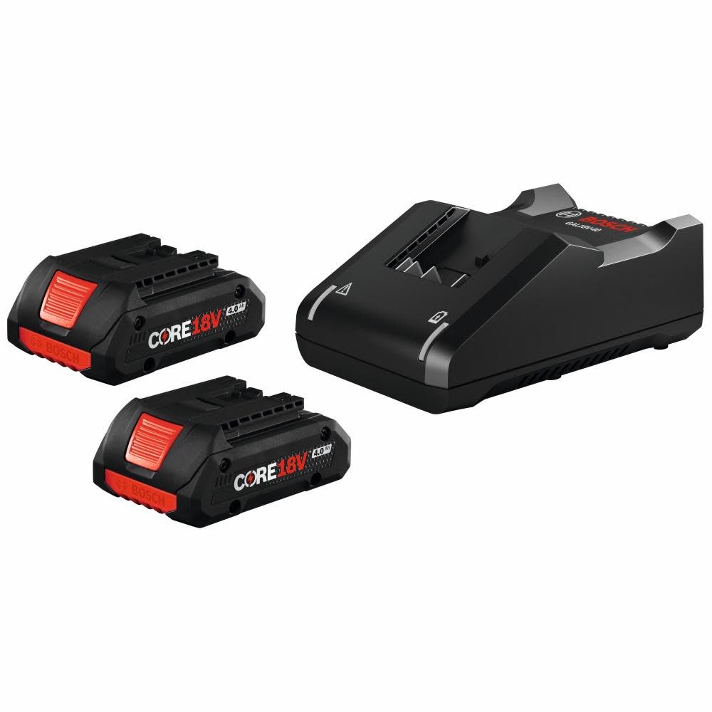 Bosch 18V CORE18V Starter Kit with (2) CORE18V 4.0 Ah Compact Batteries GXS18V-11N25 from Bosch - Mycitystee