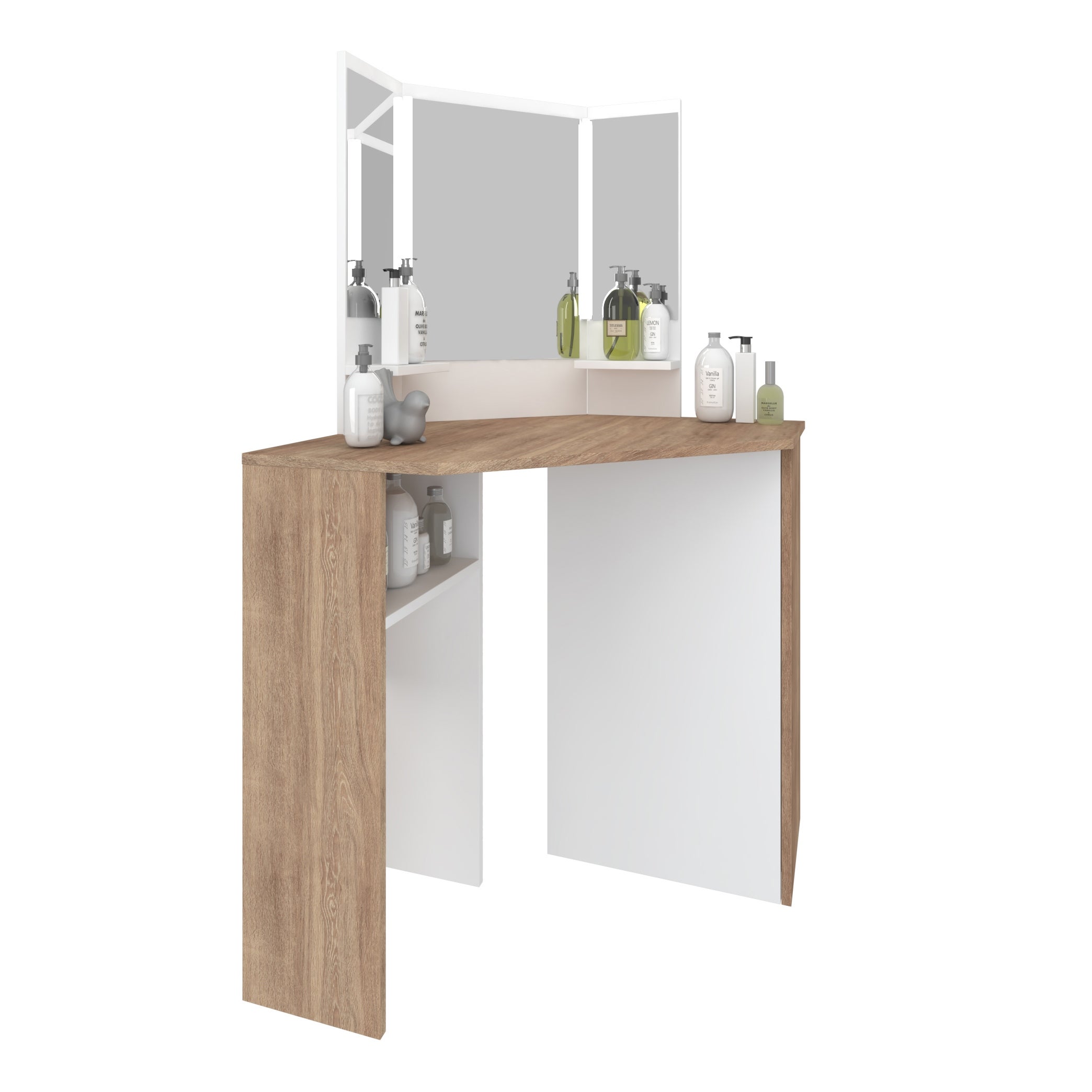 Sonoma Makeup Vanity with Storage and LED lights - - 32743258 - Mycitystee