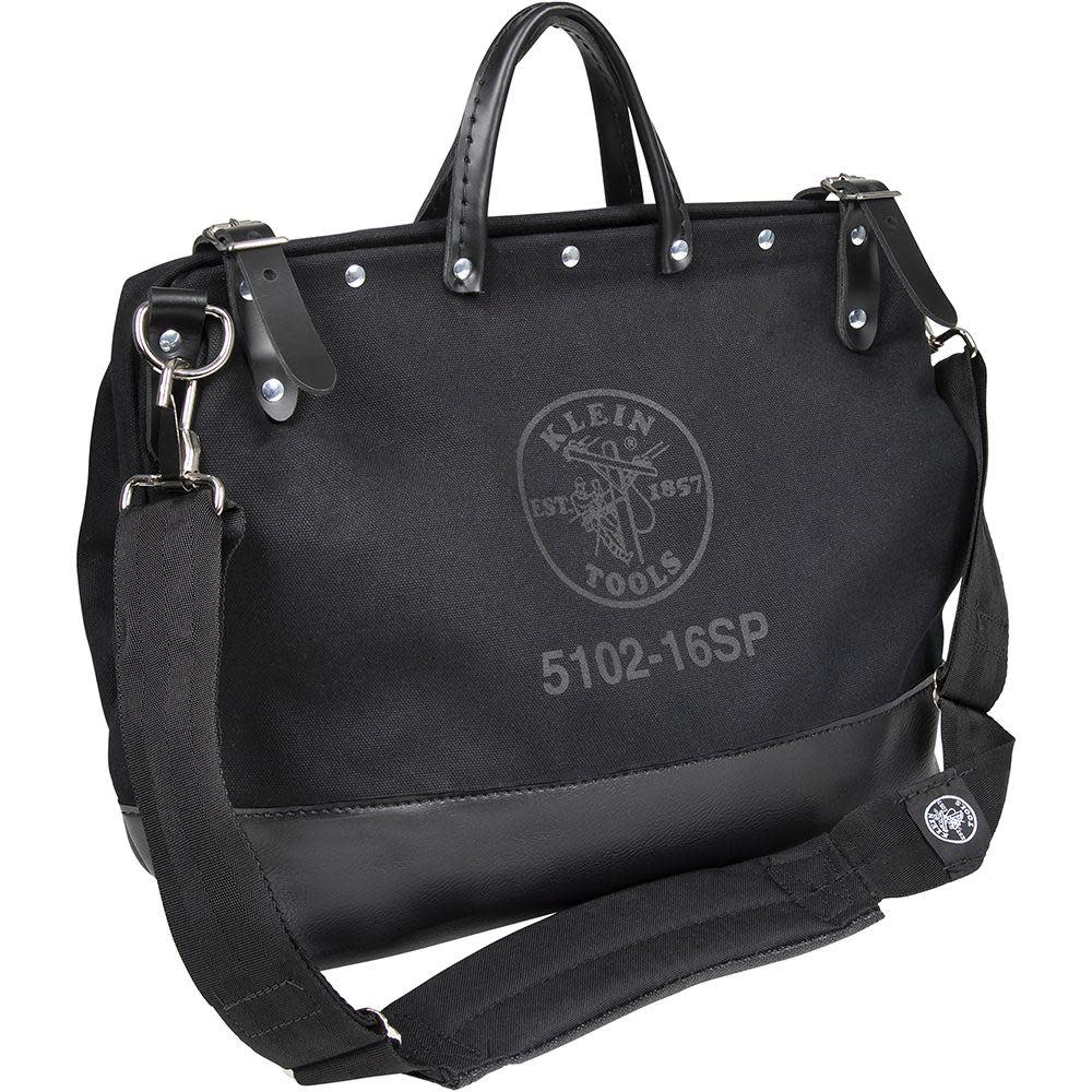 Klein Tools Deluxe Black Canvas Tool Bag 16-Inch 510216SPBLK from Klein Tools - Mycitystee