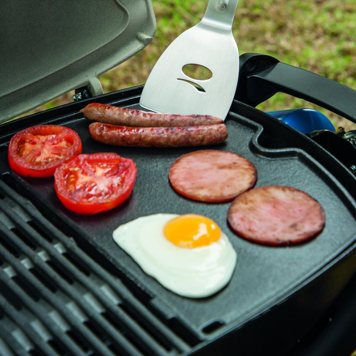 Weber 6558 Porcelain-Enameled Cast Iron BBQ Griddle For Q 100/1000 Portable Gas Grills - Mycitystee
