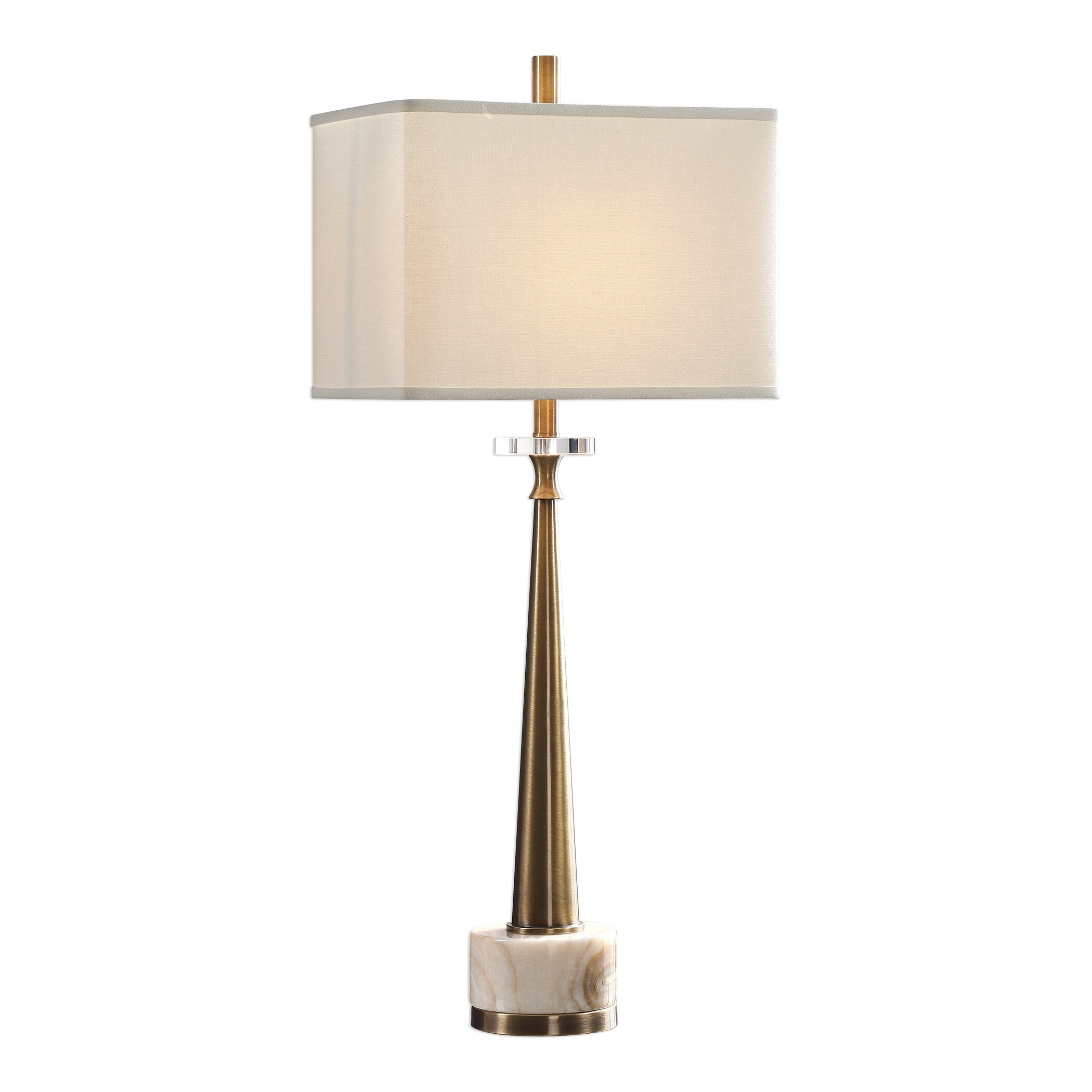 Uttermost Verner Plated Antiqued Brass 1-light Table Lamp - Mycitystee