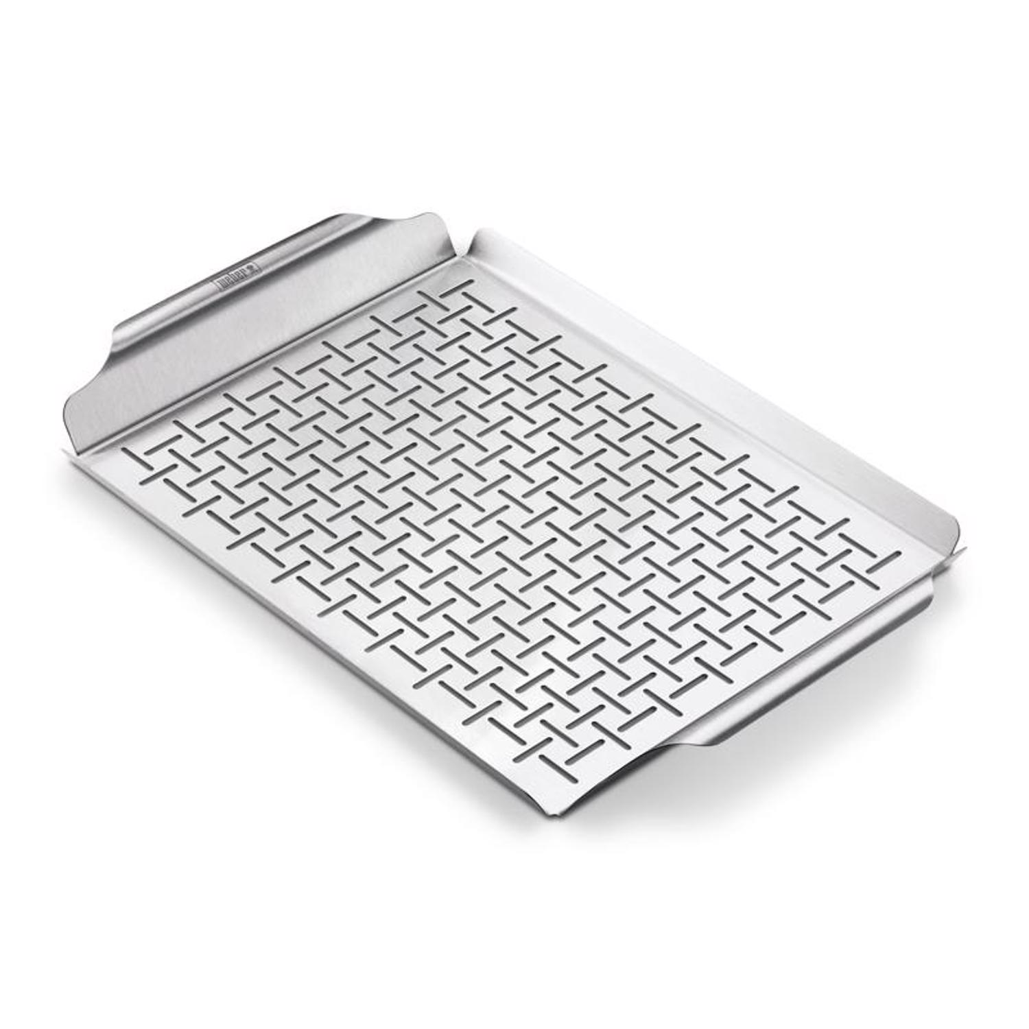 Weber Stainless Steel Grilling Pan 17.4 in. L X 11.8 in. W 1 pk - Mycitystee