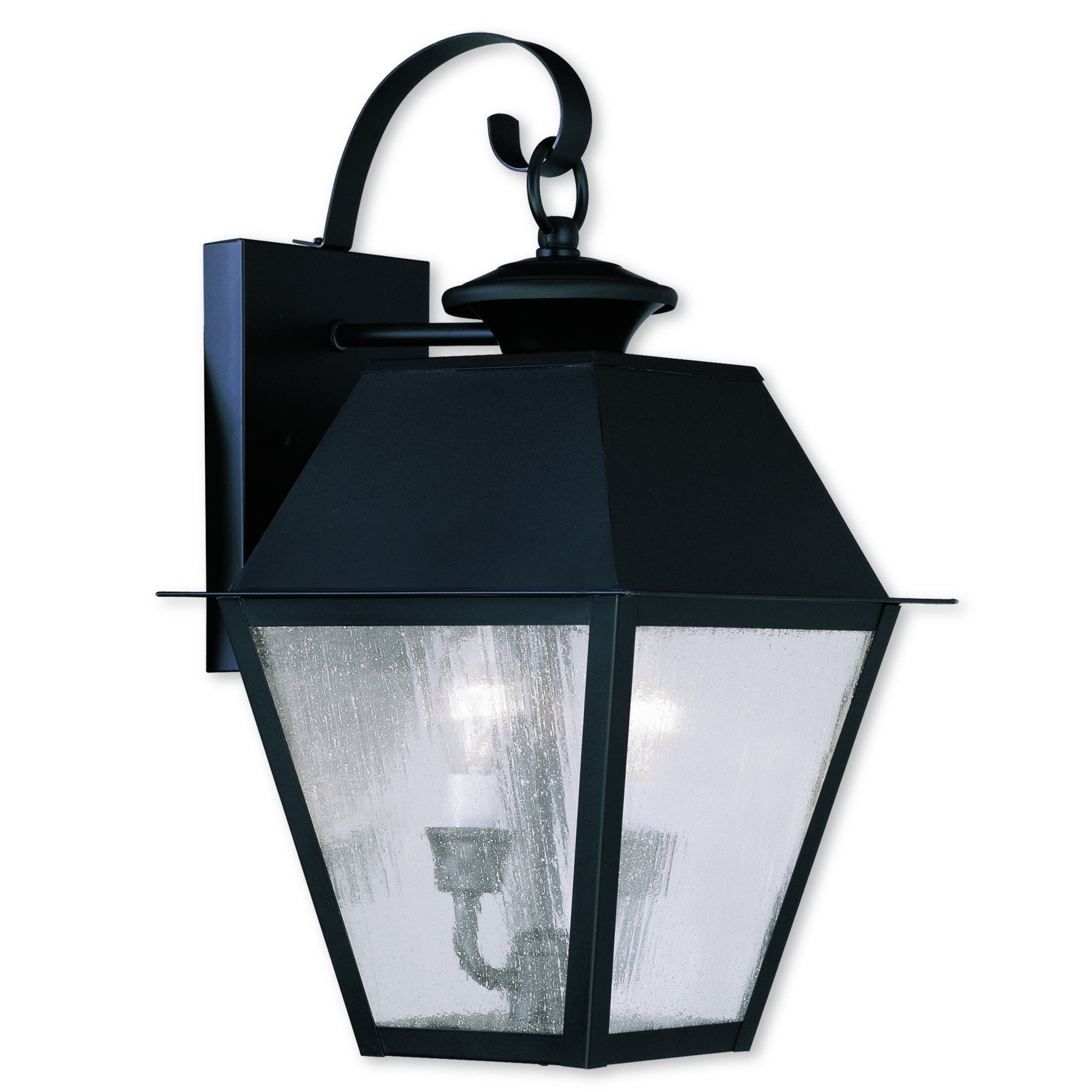 Livex Lighting Mansfield Black Brass 2-light Outdoor Wall Lantern - Mycitystee
