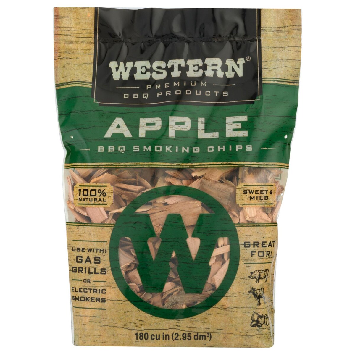 Western Apple BBQ Smoking Chips (180 Cu. In.) - Mycitystee