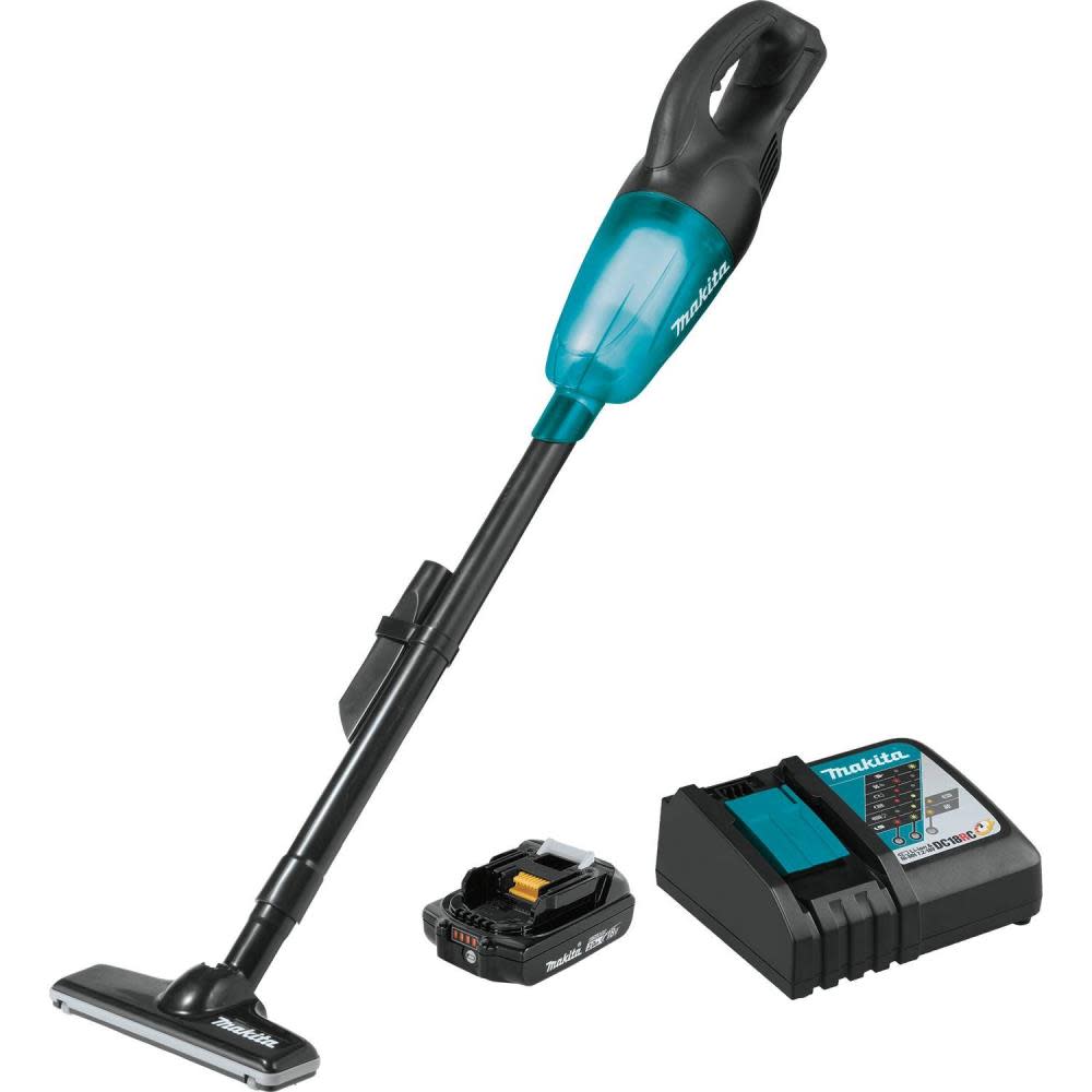 Makita 18V LXT Lithium-Ion Compact Cordless Vacuum Kit (2.0Ah) XLC02R1B from Makita - Mycitystee